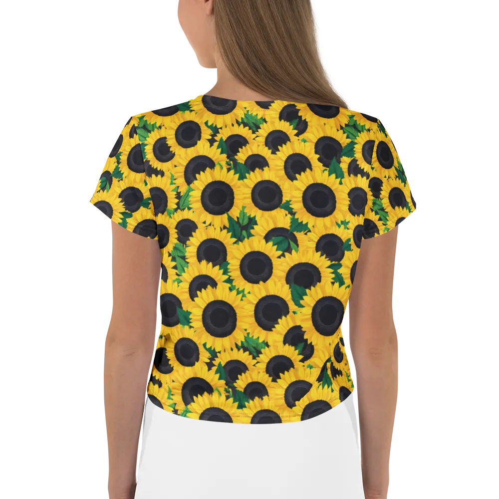 Sunlit Abundance on Crop Tee — Back