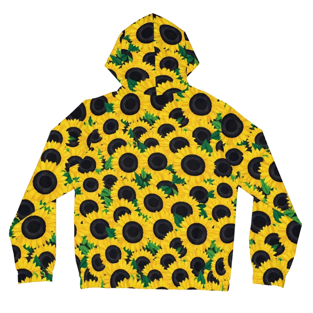Sunlit Abundance on Women's Full-Zip Hoodie — Back