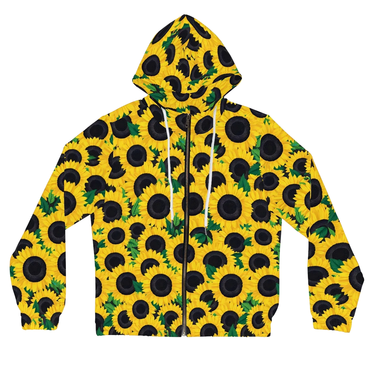 Sunlit Abundance on Women's Full-Zip Hoodie — Front