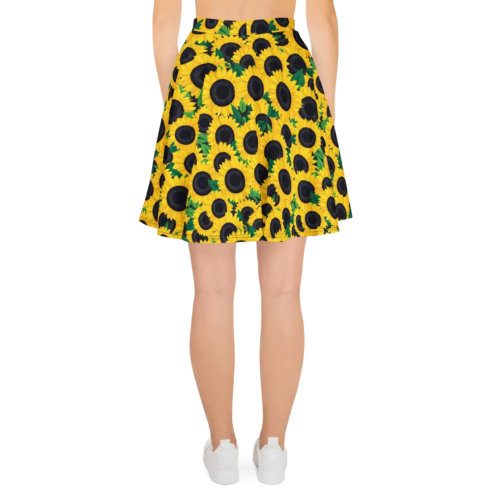 Sunlit Abundance on Skater Skirt — Back