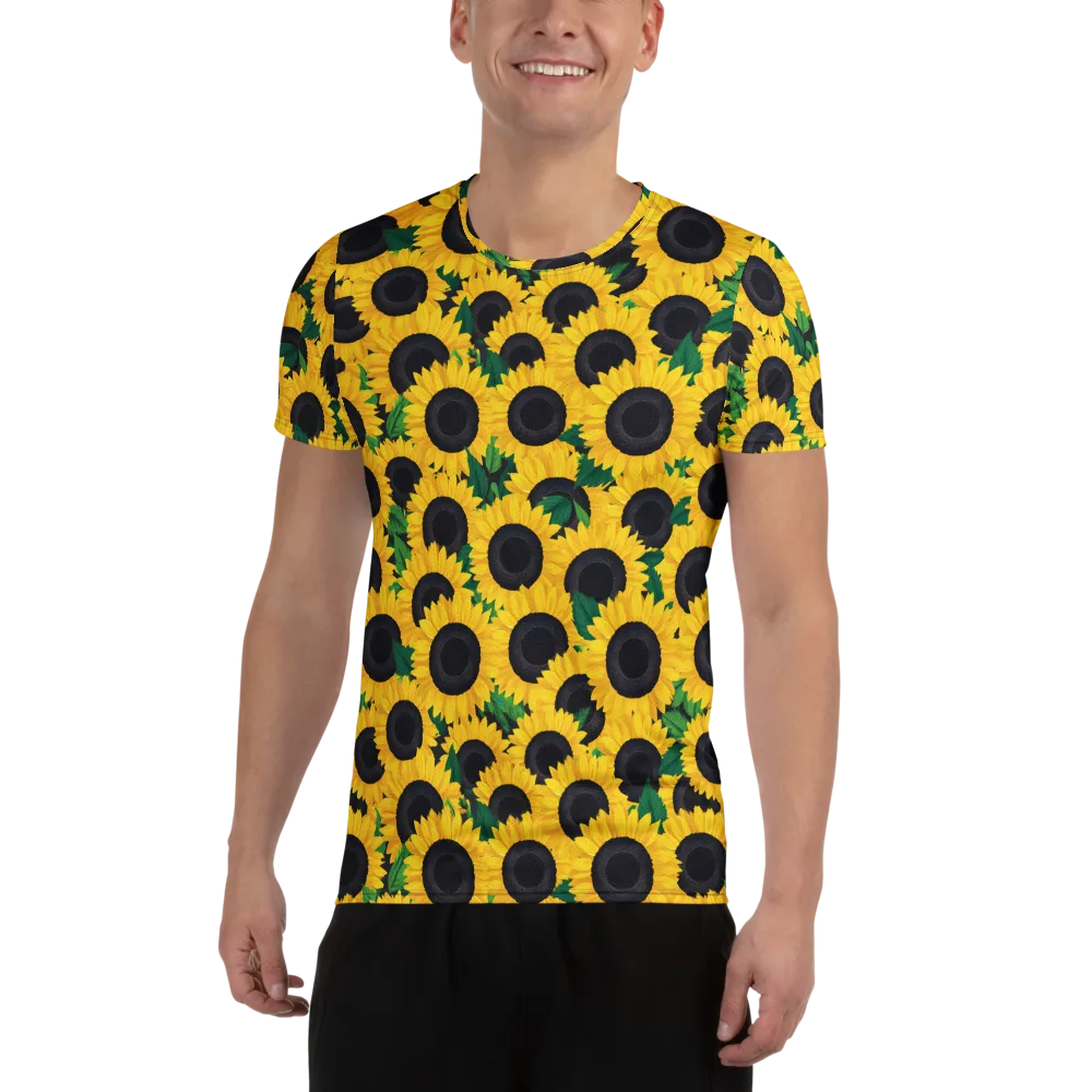Sunlit Abundance on Men's Athletic T-Shirt — Front