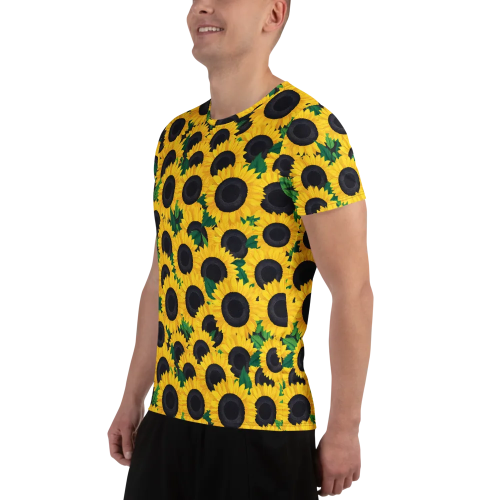 Sunlit Abundance on Men's Athletic T-Shirt — Left