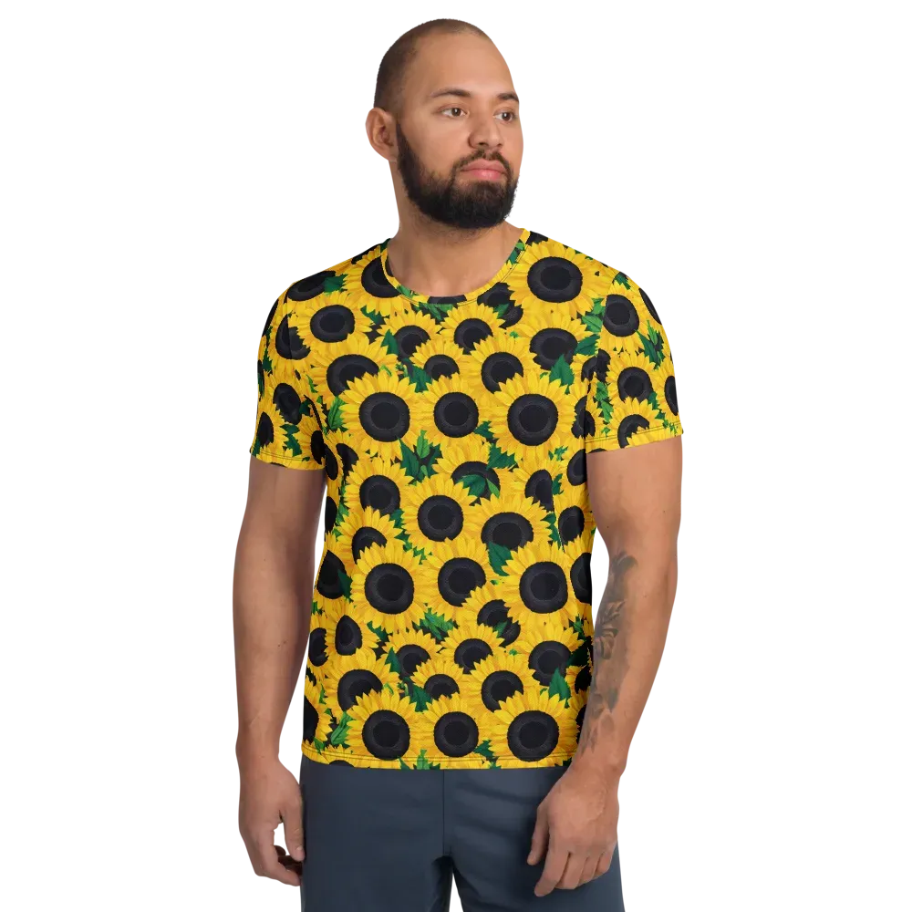 Sunlit Abundance on Men's Athletic T-Shirt — Front
