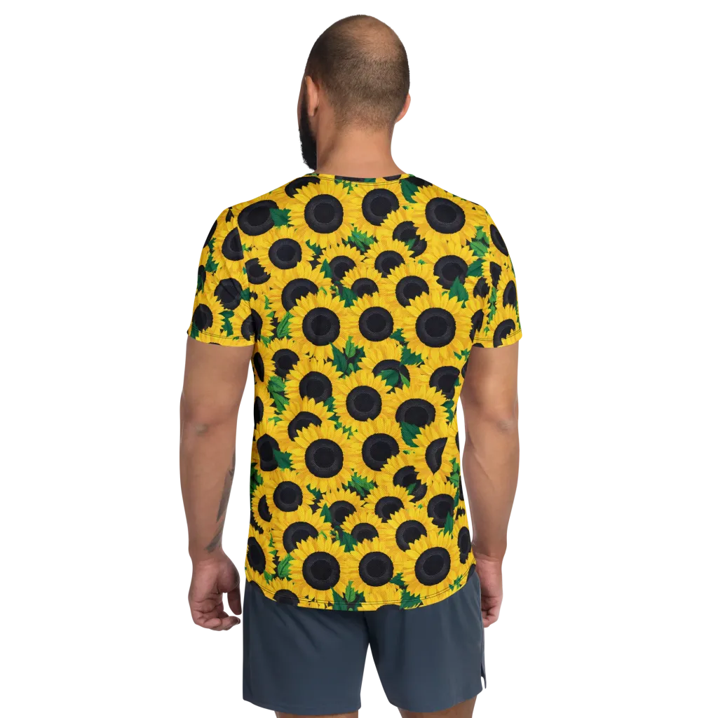 Sunlit Abundance on Men's Athletic T-Shirt — Back