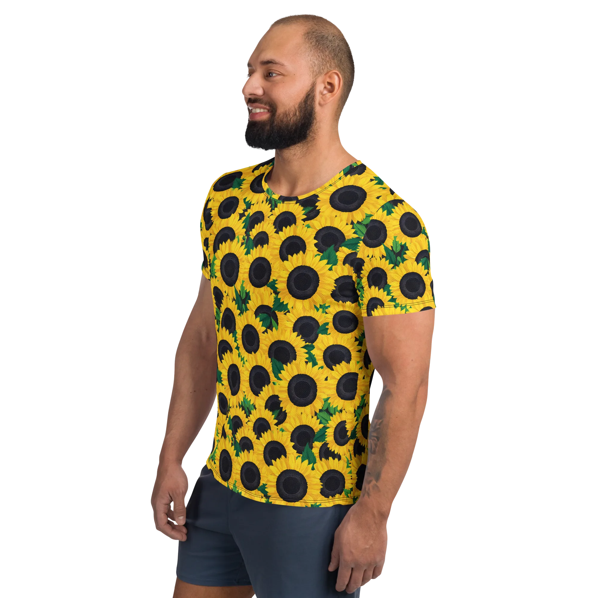 Sunlit Abundance on Men's Athletic T-Shirt — Left