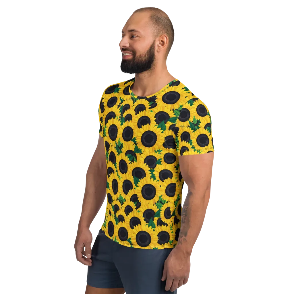 Sunlit Abundance on Men's Athletic T-Shirt — Left