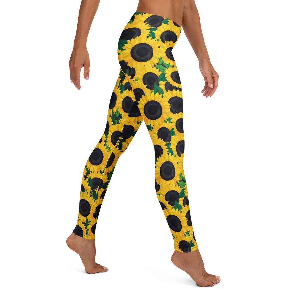 Sunlit Abundance on Leggings — Right
