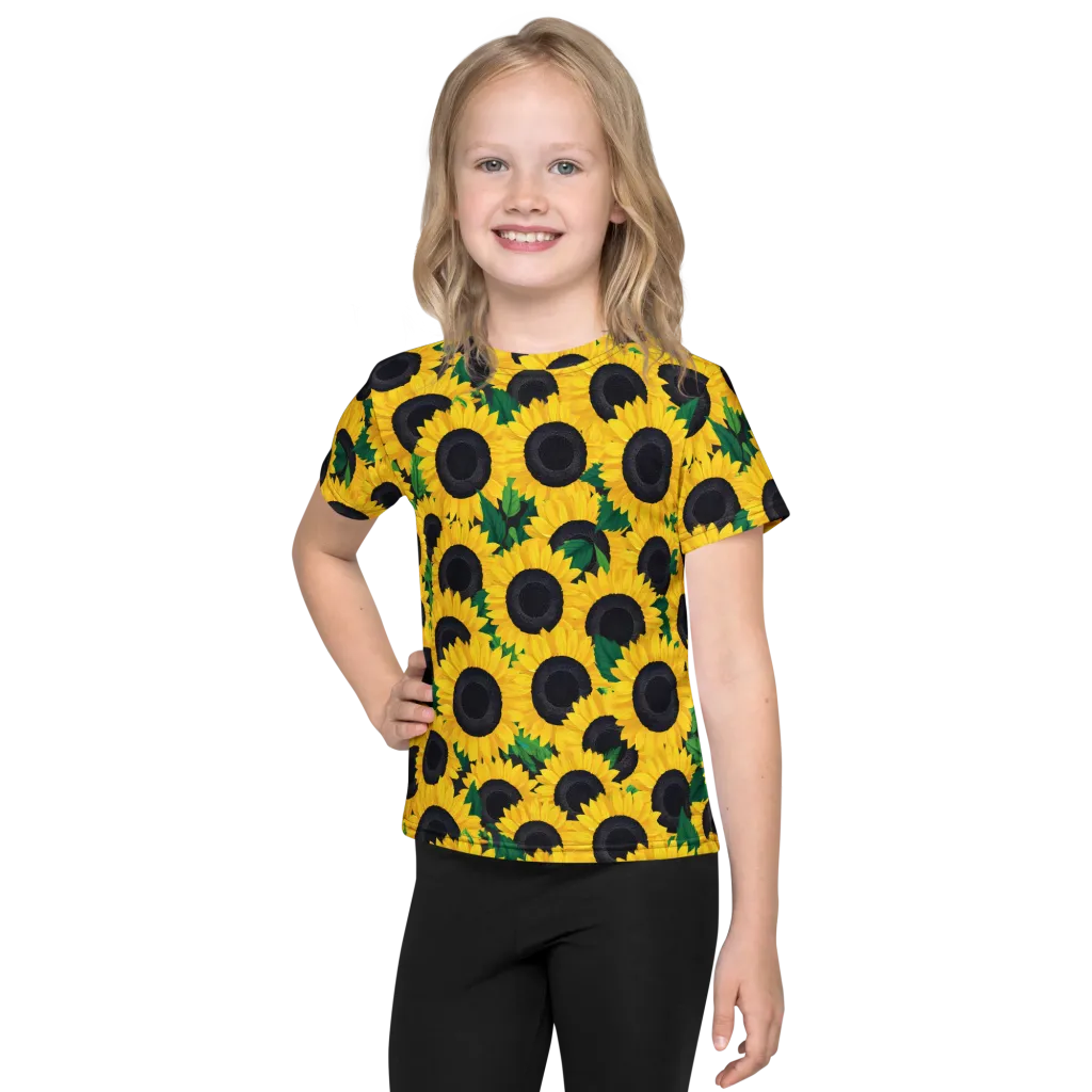 Sunlit Abundance on Kids Crew Neck T-Shirt — Front
