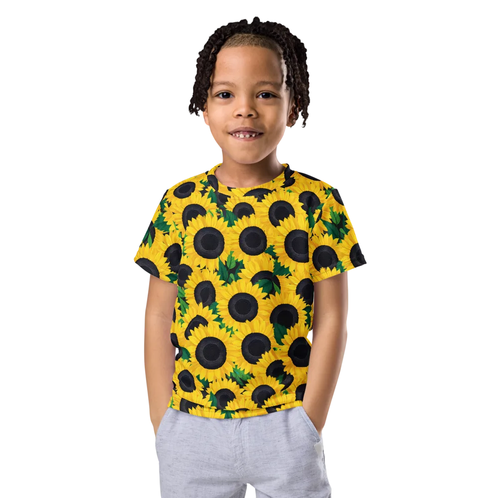 Sunlit Abundance on Kids Crew Neck T-Shirt — Front