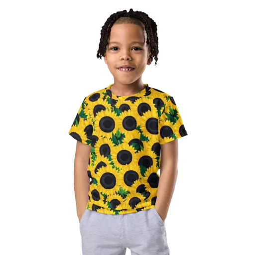 Sunlit Abundance on a Kids Crew Neck T-Shirt