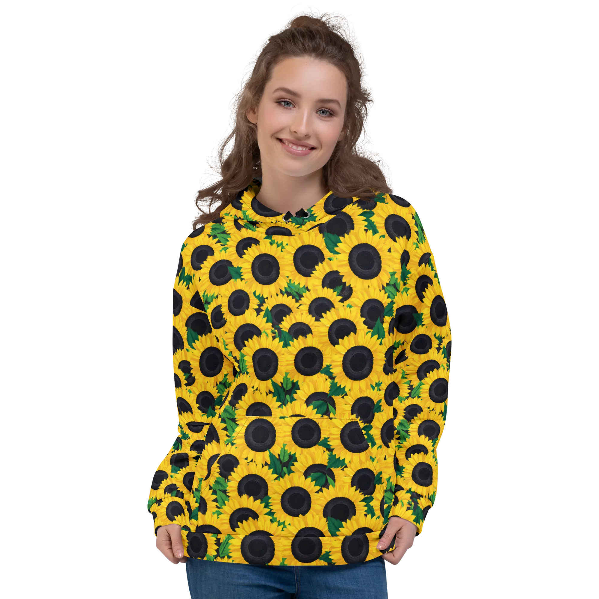 Sunlit Abundance on Hoodie — Front