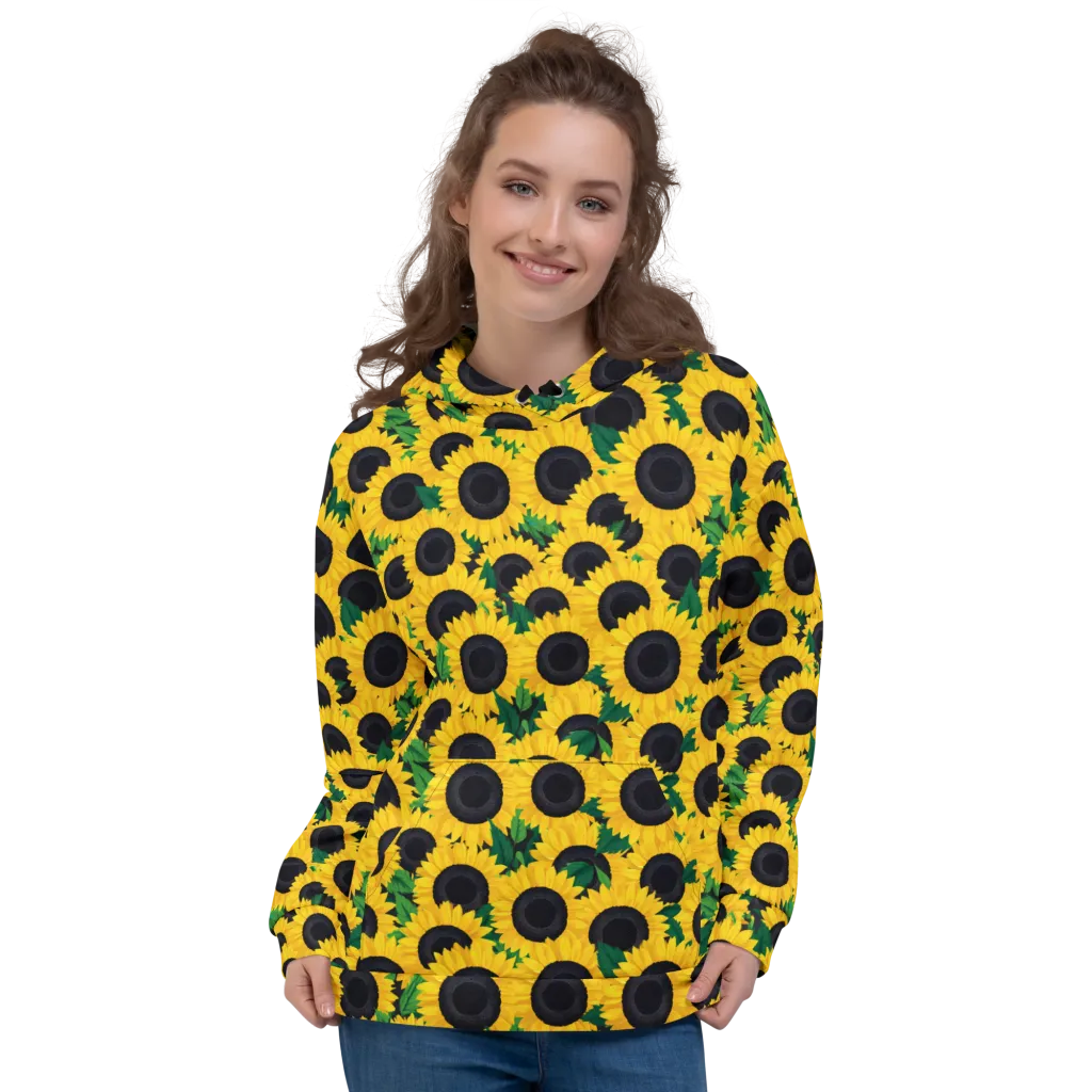 Sunlit Abundance on Hoodie — Front
