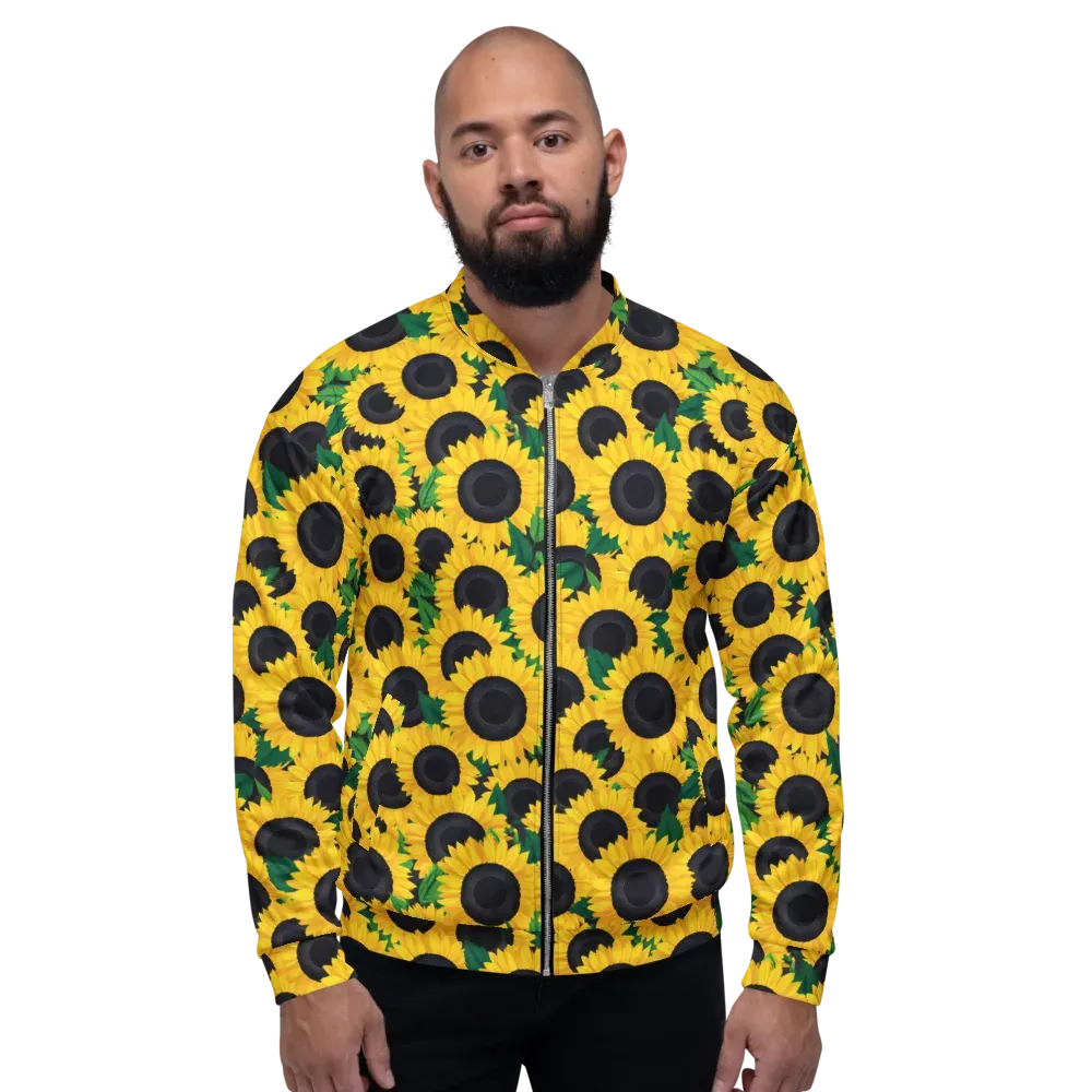 Sunlit Abundance on Bomber Jacket — Front