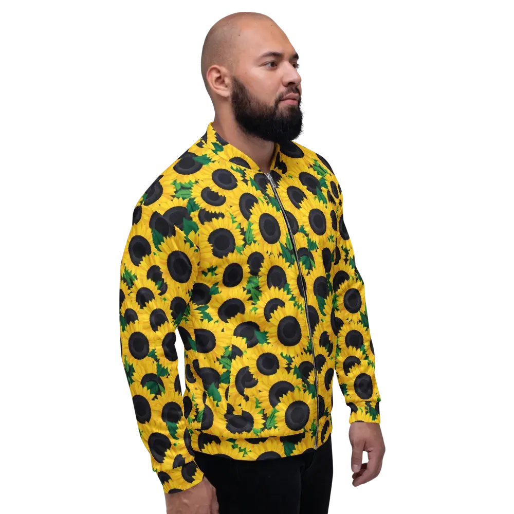Sunlit Abundance on Bomber Jacket — Right