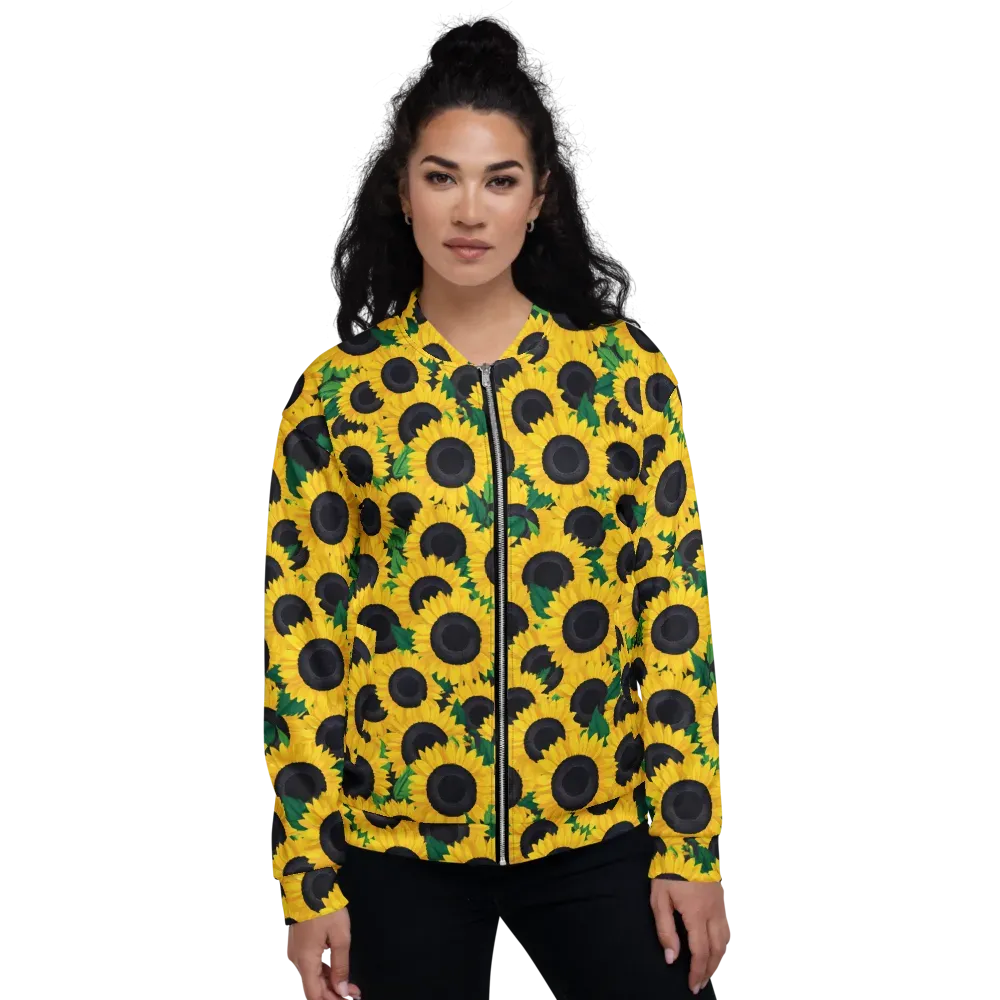 Sunlit Abundance on Bomber Jacket — Front