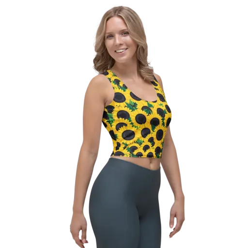 Sunlit Abundance on a Crop Top