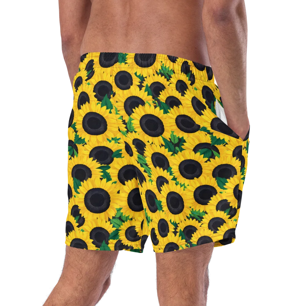 Sunlit Abundance on Swim Trunks — Right Back