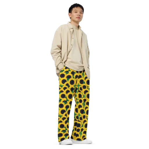Sunlit Abundance on a Wide-Leg Pants