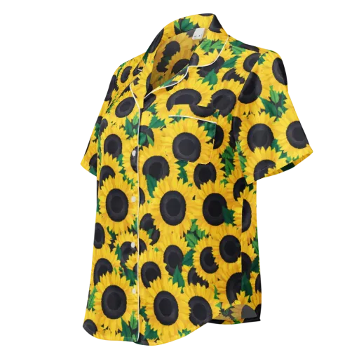 Sunlit Abundance on a Women's Short Sleeve Pajama Top