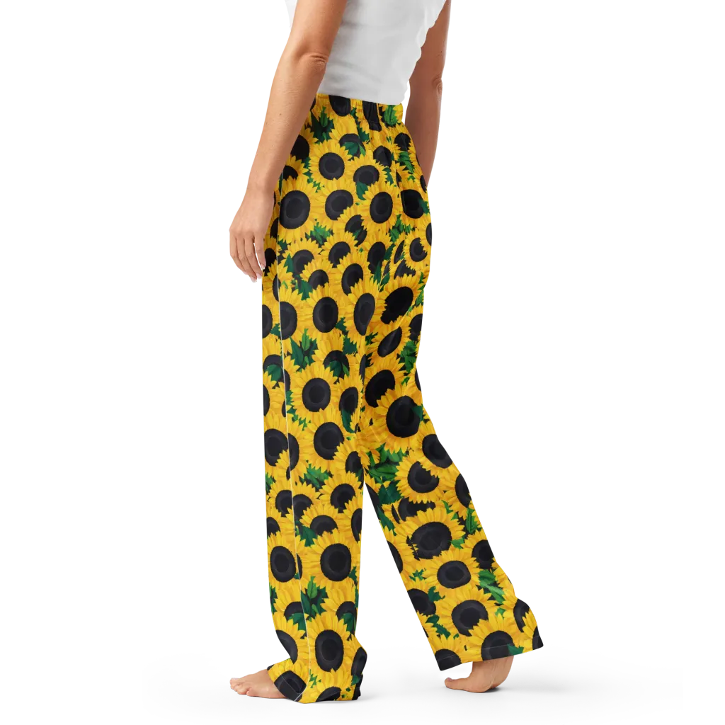 Sunlit Abundance on Women's Pajama Pants — Left