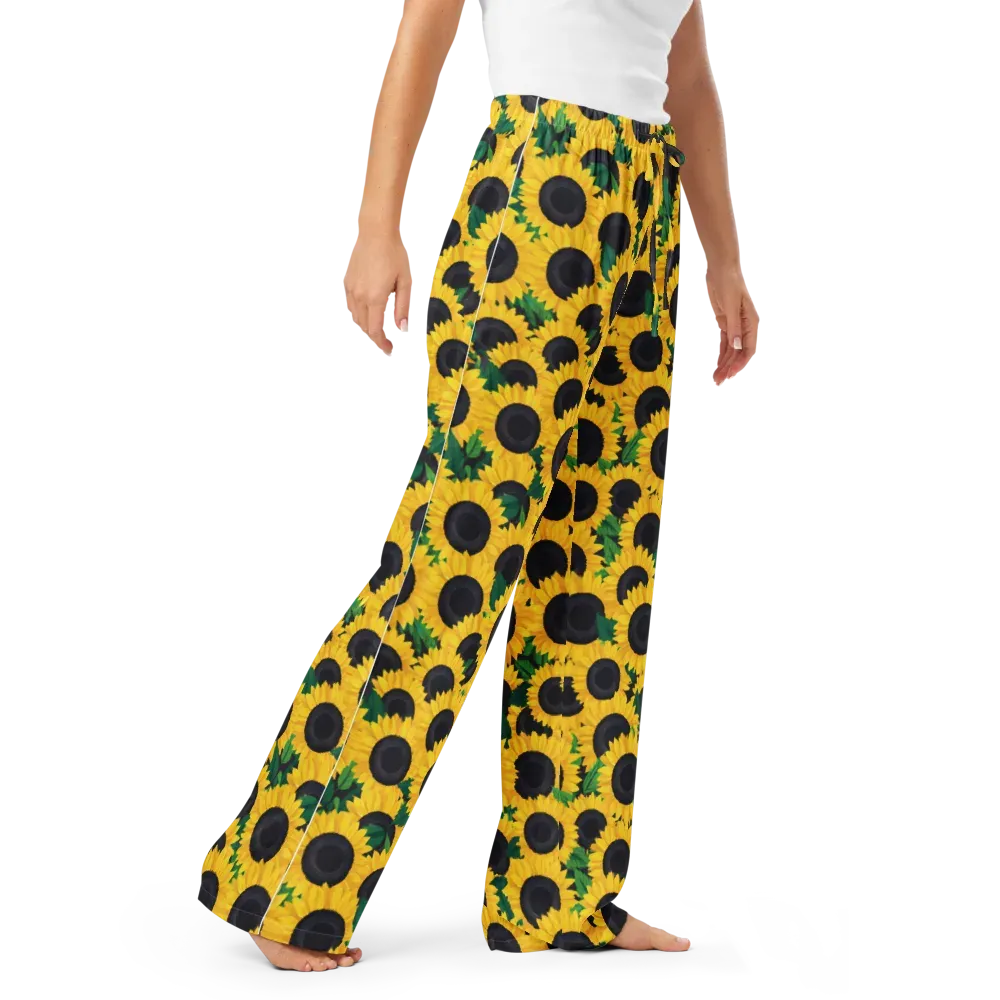 Sunlit Abundance on Women's Pajama Pants — Right Front