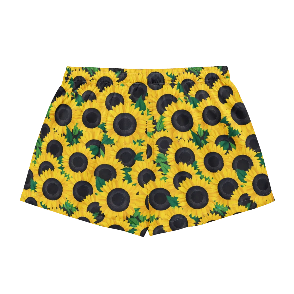 Sunlit Abundance on Women's Pajama Shorts — Back