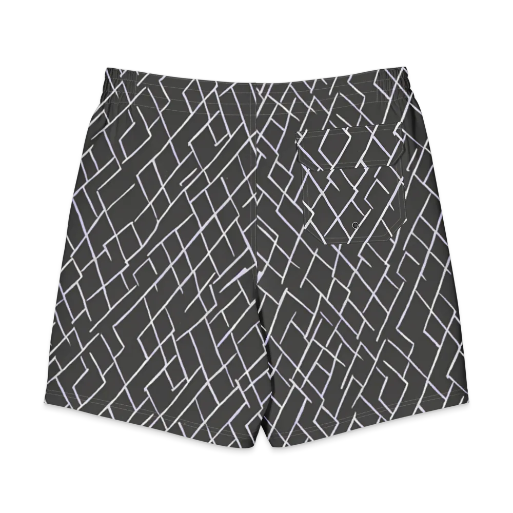 Ivory Cipher on Men's Board Shorts — Back