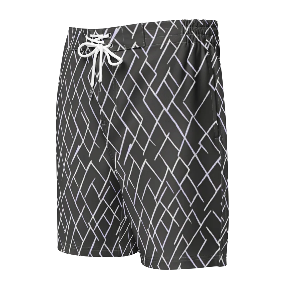 Ivory Cipher on Men's Board Shorts — Front