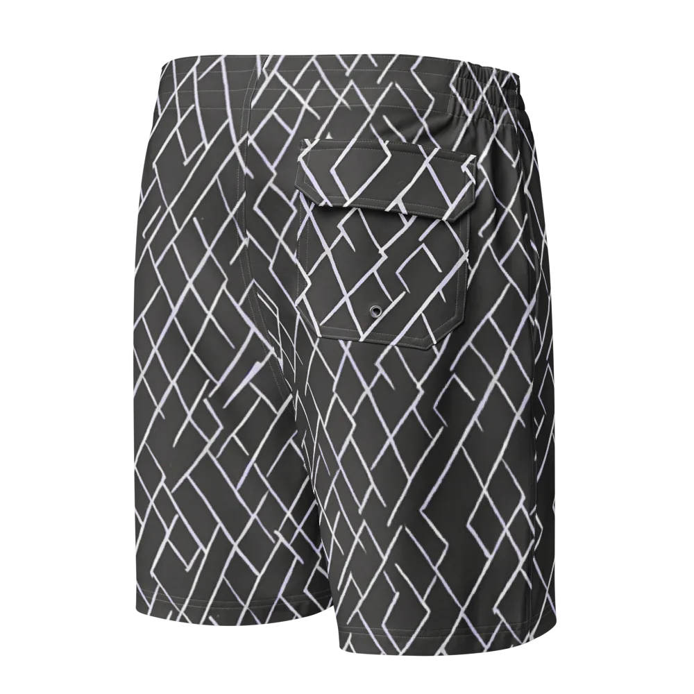 Ivory Cipher on Men's Board Shorts — Back