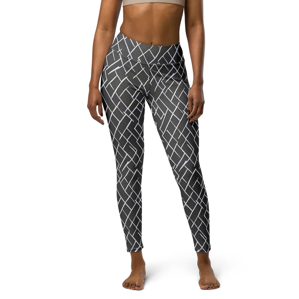Ivory Cipher on Yoga Leggings — Front