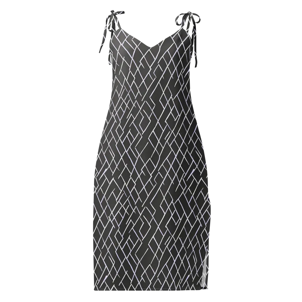 Ivory Cipher on Slip Dress — Front
