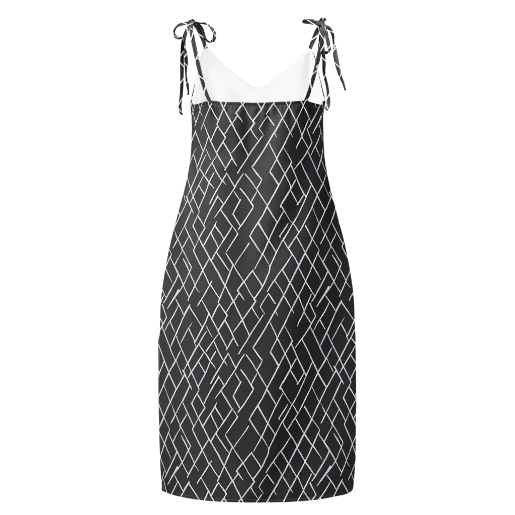 Ivory Cipher on Slip Dress — Back