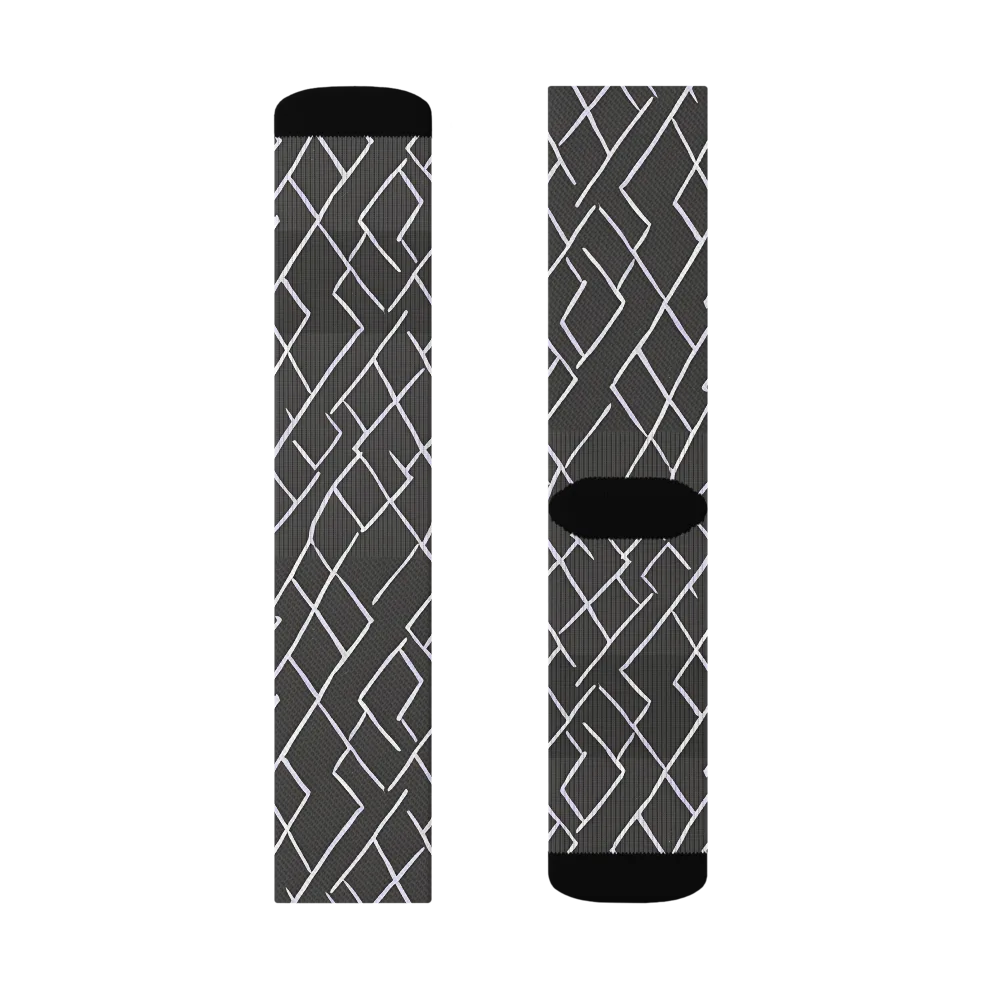 Ivory Cipher on Socks — Right Sock