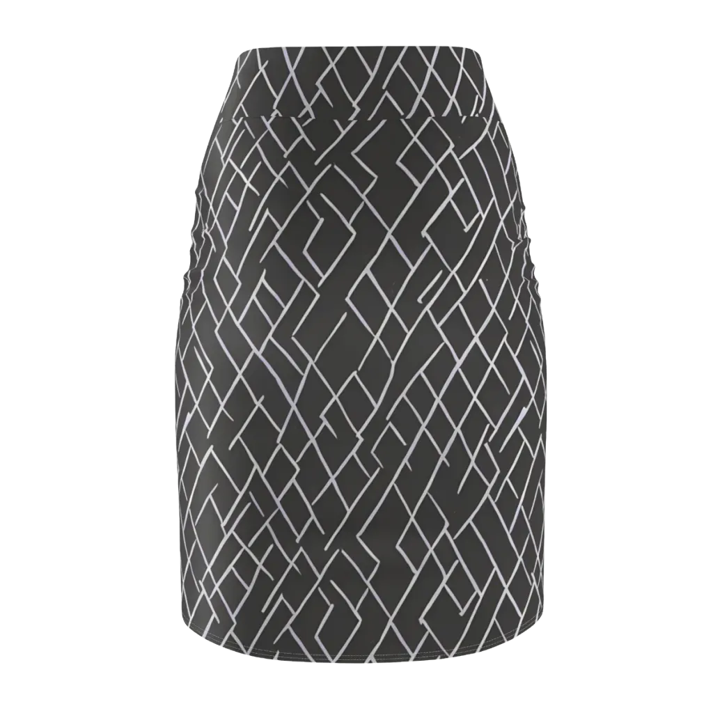 Ivory Cipher on Pencil Skirt — Back