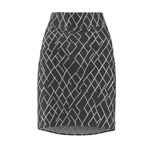 Ivory Cipher on a Pencil Skirt