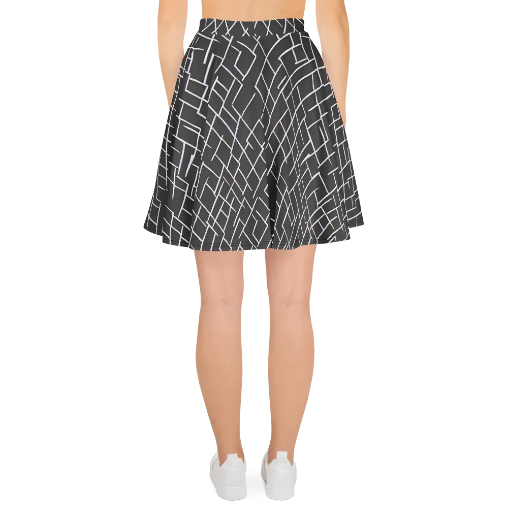 Ivory Cipher on Skater Skirt — Back