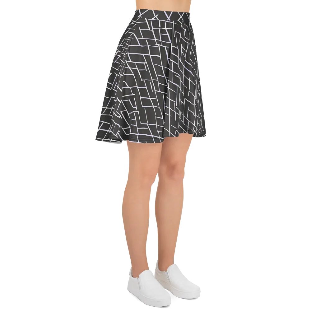 Ivory Cipher on Skater Skirt — Right