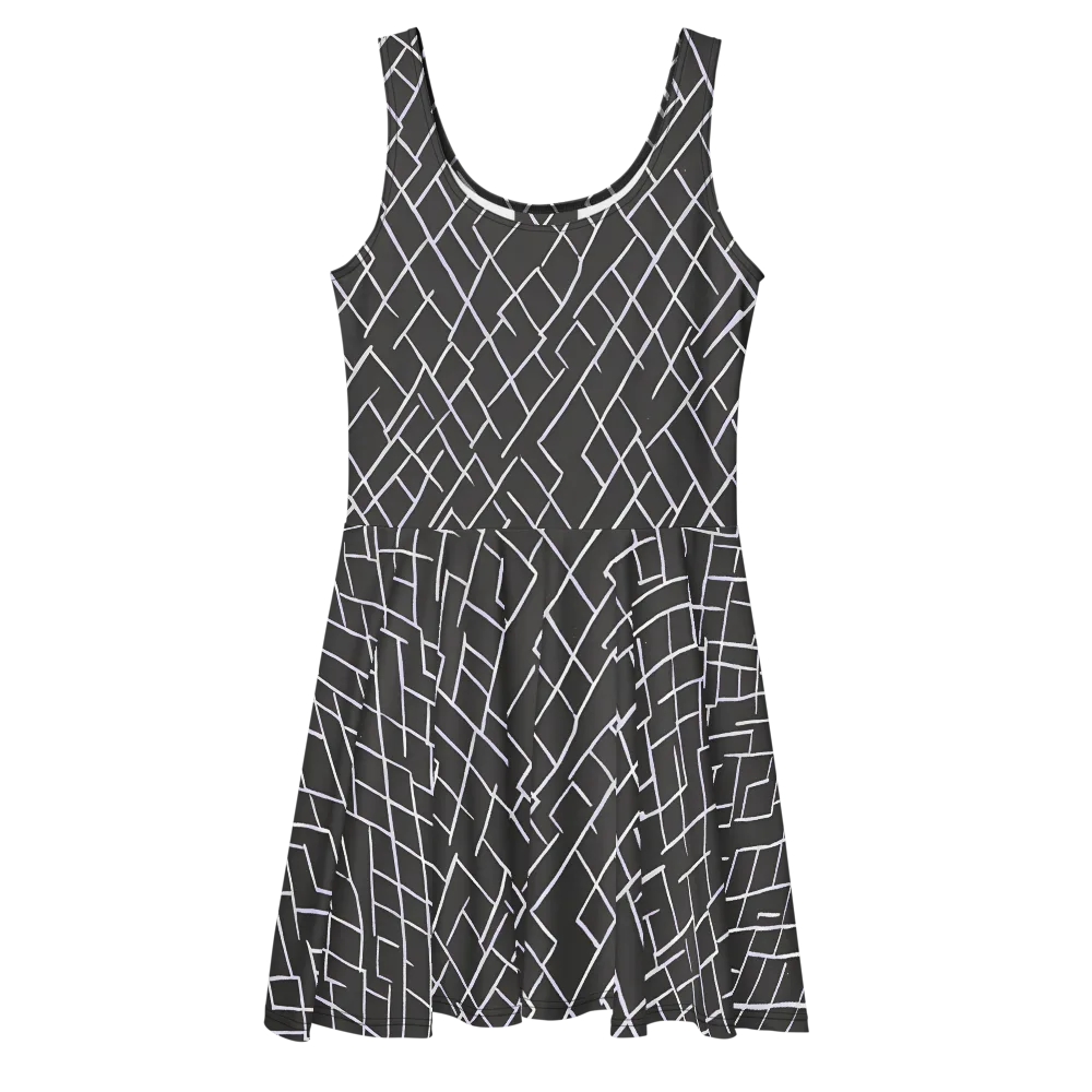 Ivory Cipher on Skater Dress — Front
