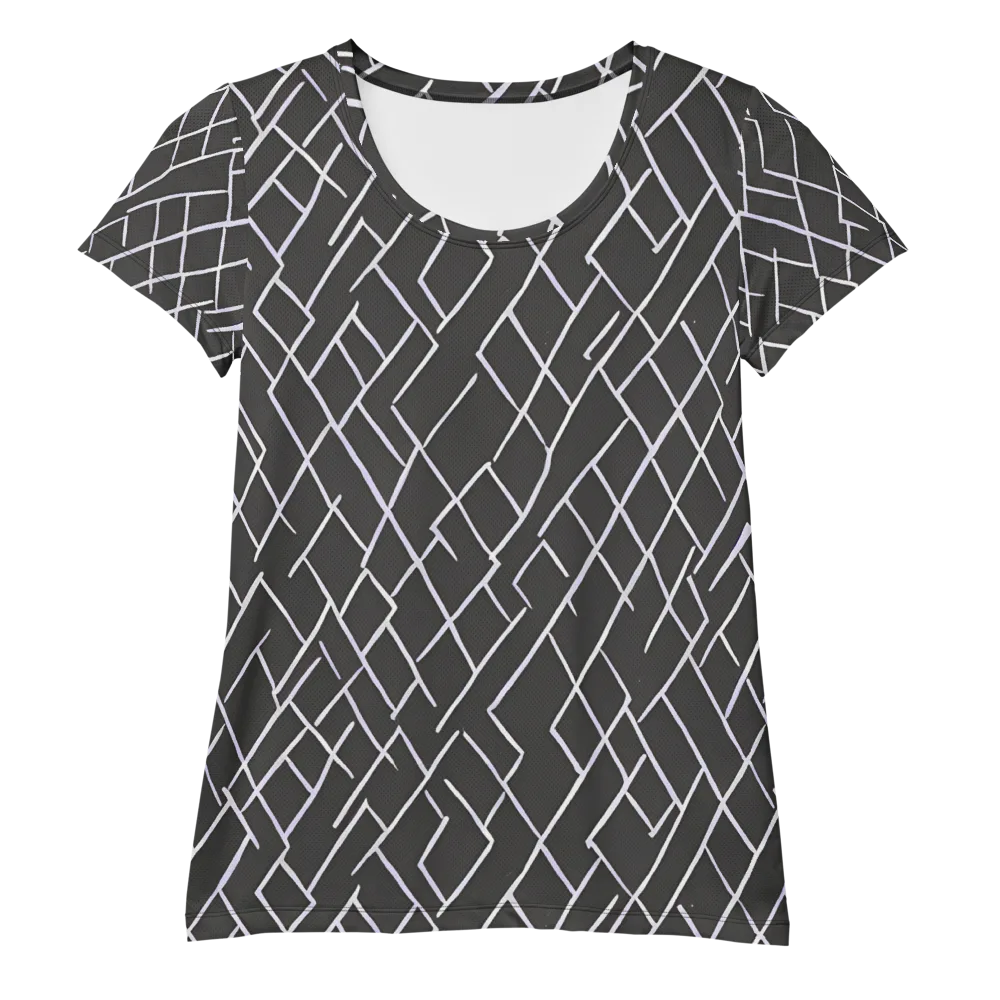 Ivory Cipher on Women's Athletic T-Shirt — Front