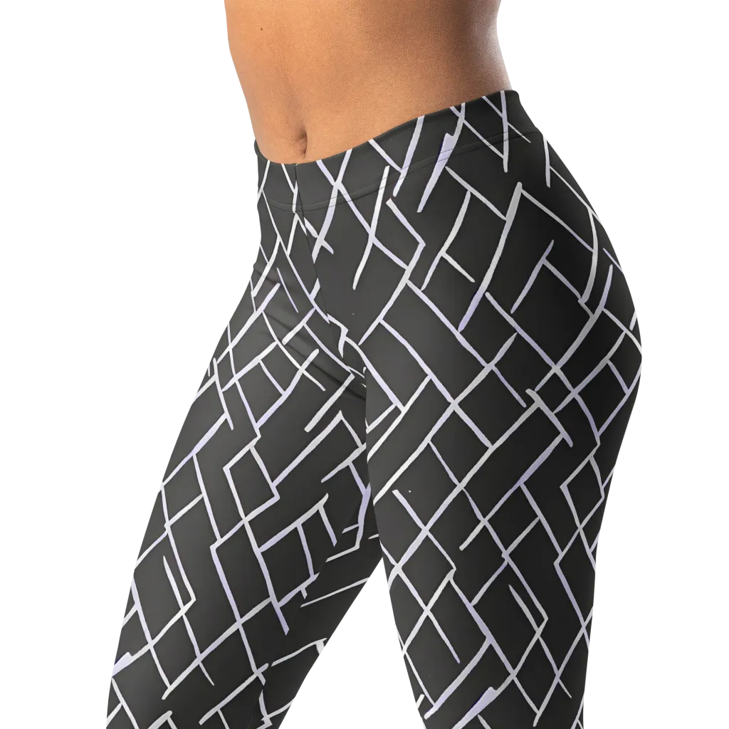 Ivory Cipher on Leggings — Left Front