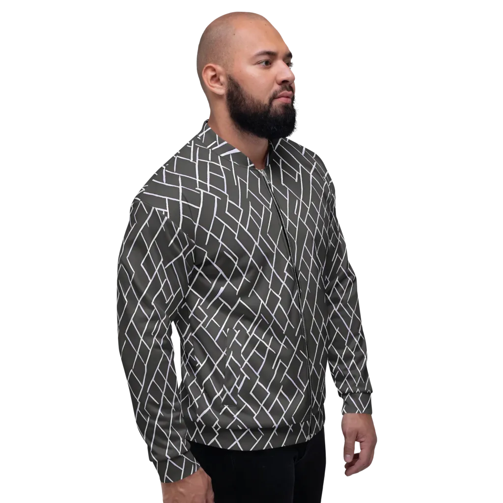 Ivory Cipher on Bomber Jacket — Right