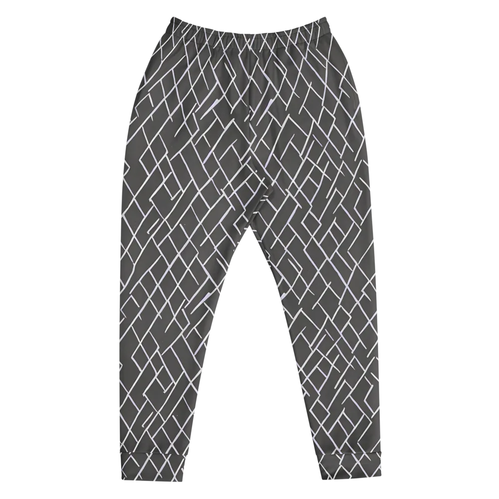 Ivory Cipher on Men's Joggers — Front