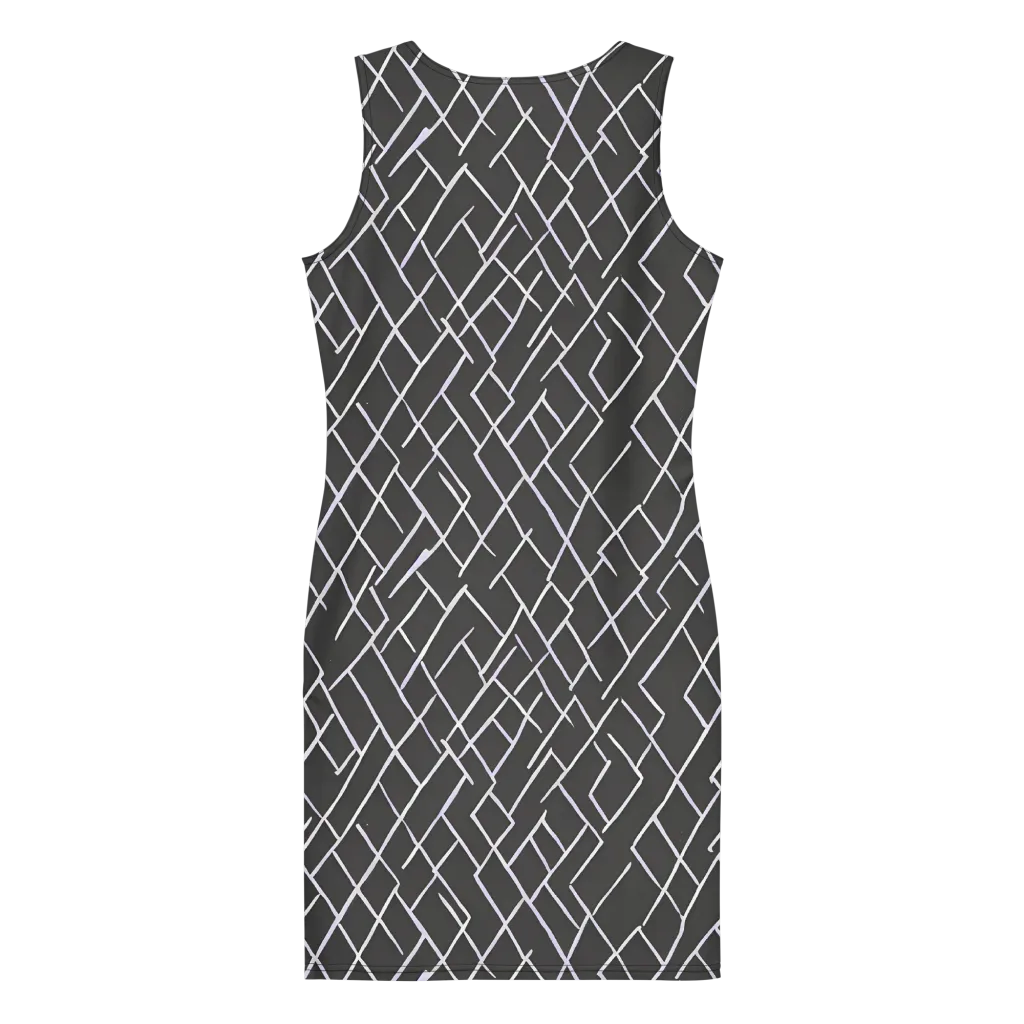 Ivory Cipher on Bodycon Dress — Back