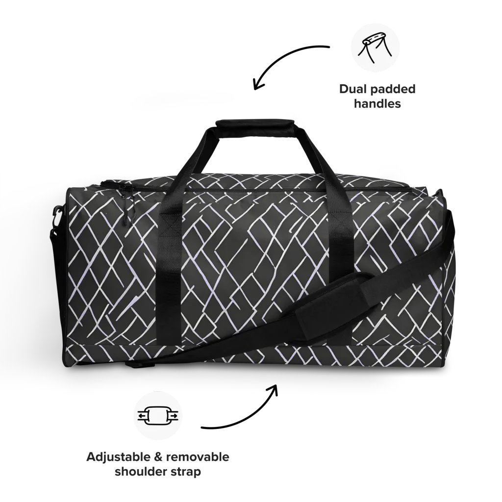 Ivory Cipher on Duffle Bag — Front