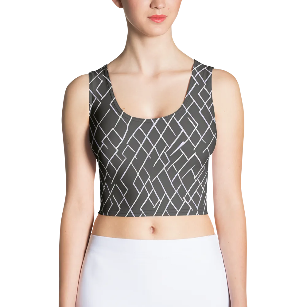 Ivory Cipher on Crop Top — Front