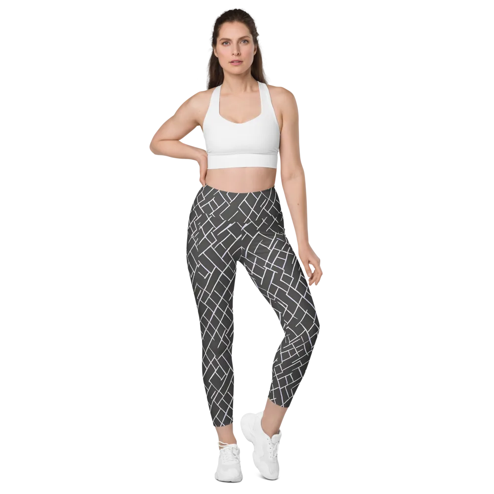 Ivory Cipher on Leggings with Pockets — Front