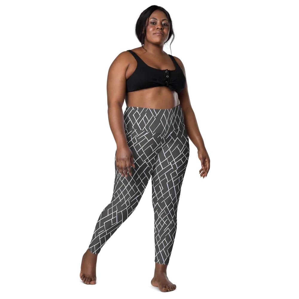 Ivory Cipher on Leggings with Pockets — Front