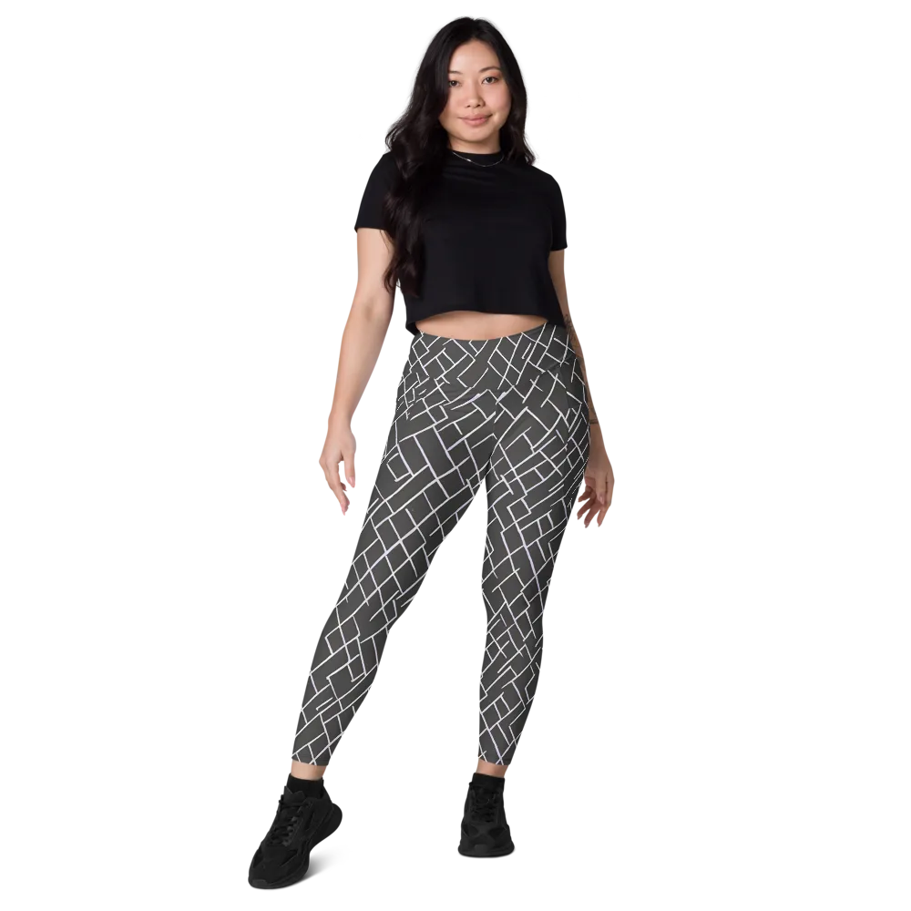 Ivory Cipher on Leggings with Pockets — Front