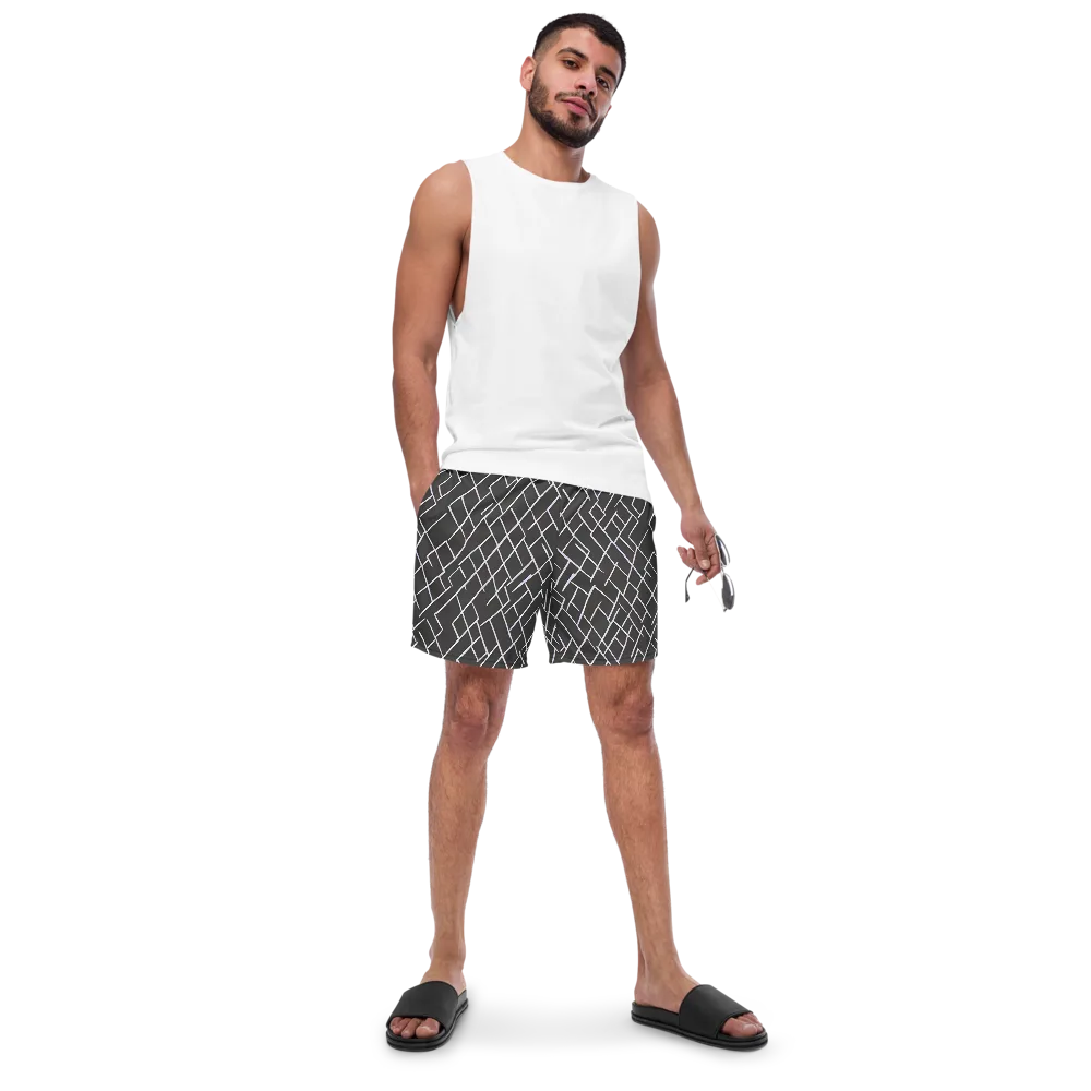 Ivory Cipher on Swim Trunks — Front