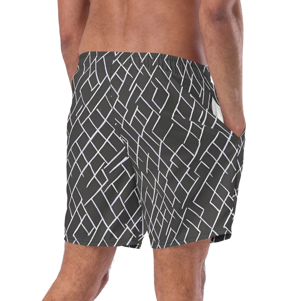 Ivory Cipher on Swim Trunks — Right Back